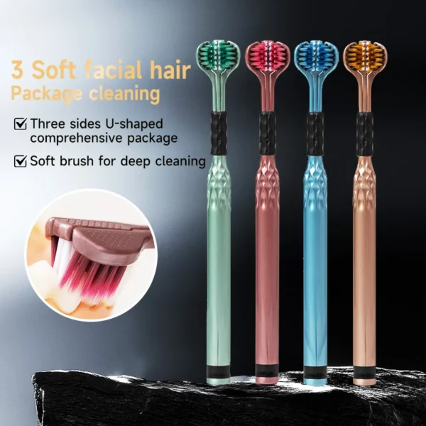 Baby Toothbrush: 3-Sided Comprehensive Cleaning Brush - Image 4