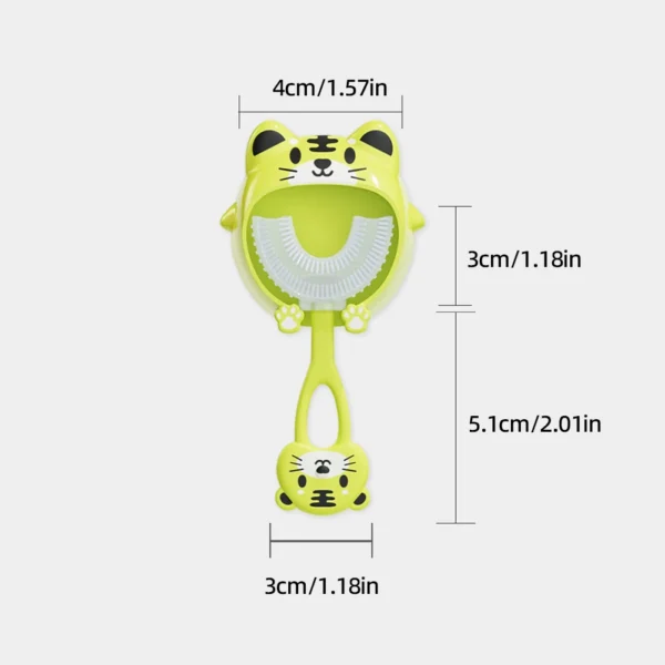 Baby Toothbrush 360° U-Shaped Silicone Oral Care - Image 5