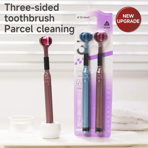 Baby Toothbrush: 3-Sided Comprehensive Cleaning Brush - Image 2