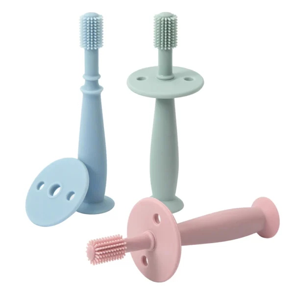 Baby Toothbrush: 360 Degree Silicone Oral Care Brush - Image 3